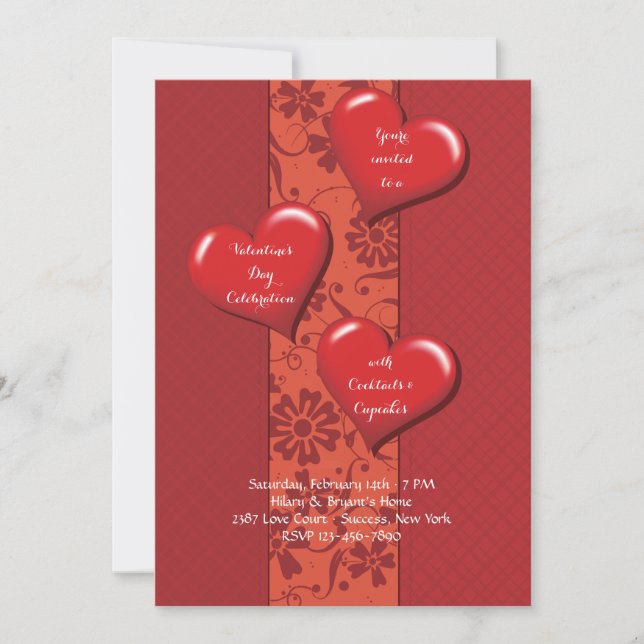 Sweet Rapture Valentine's Day Invitation (Front)