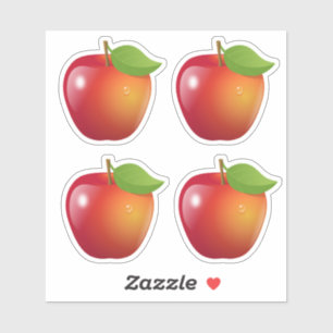 Sweet Red Apple Set of 4
