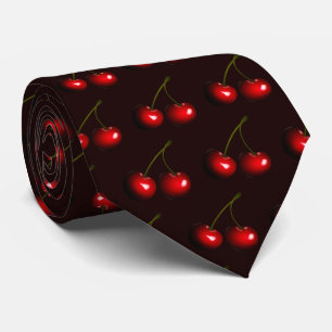 Sweet Red Cherries Neck Tie - Custom Colours