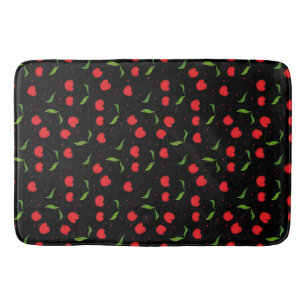 Sweet Red Cherry Pattern Bath Mat