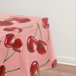 Sweet Red Cherry Pattern Tablecloth