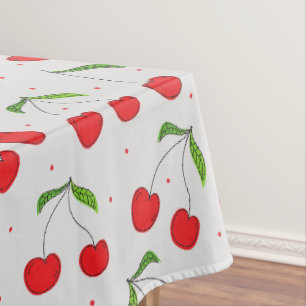 Sweet Red Cherry Pattern Tablecloth