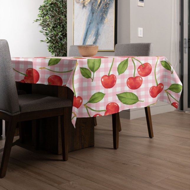 Sweet Red Cherry Pattern Tablecloth (Creator Uploaded)