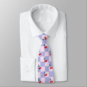 Sweet Red Cherry Pattern Tie