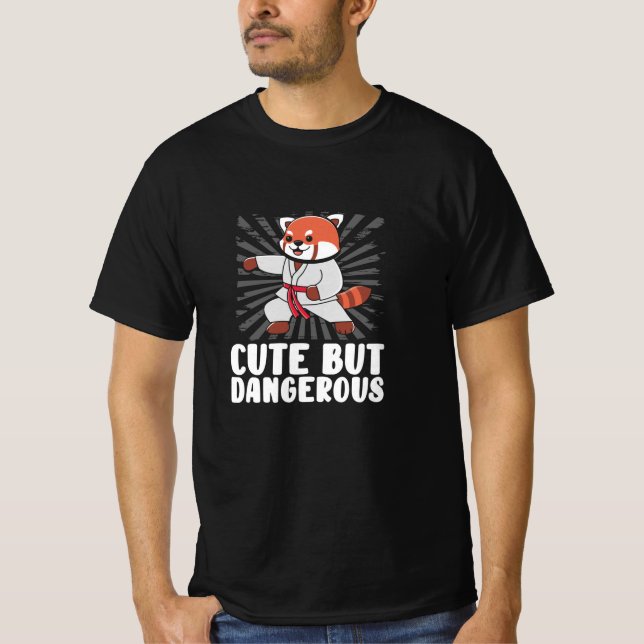 Sweet red karate panda T-Shirt (Front)