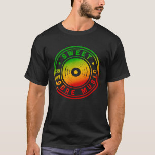 Sweet Reggae Music Rasta Colors Distressed Reggae T-Shirt