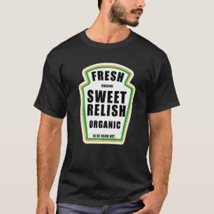 Sweet Relish Pickle Bottle Label Halloween Matchin T-Shirt