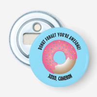 "Sweet Reminder" Customisable Doughnut Bottle Open