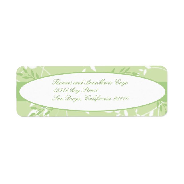 Sweet Rhapsody Return Address Label (Front)
