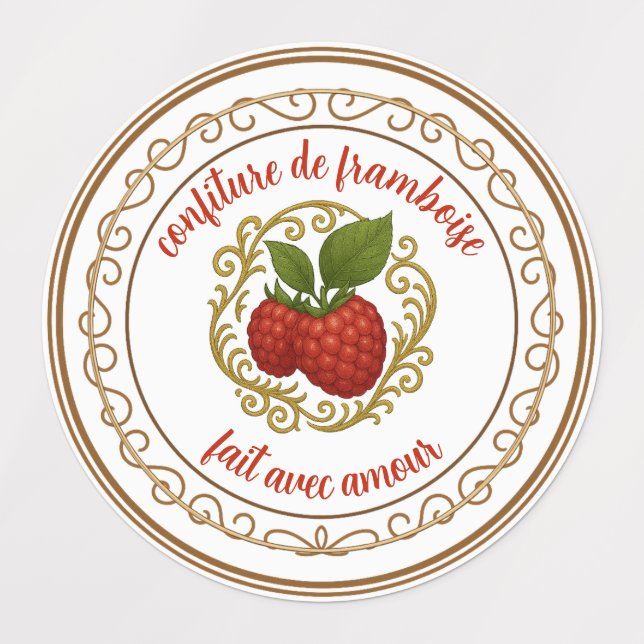 Sweet Rhubarb & Strawberry – Natural Artisan Label (Design 2)