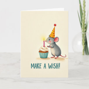 Sweet Rodent Birthday Wish Card