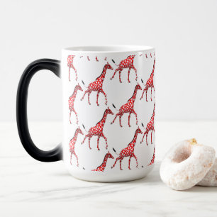 Sweet Romantic Giraffes Magic Mug