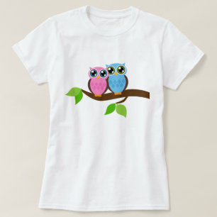Sweet Romantic Owls T-Shirt
