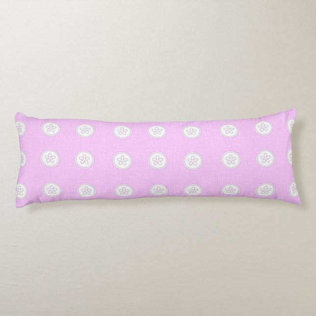 sweet romantic pink wallpaper body cushion (Back)