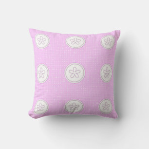 sweet romantic pink wallpaper cushion