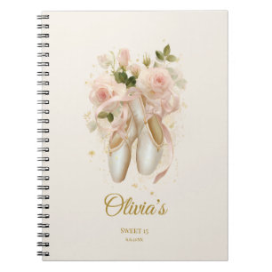 Sweet Rosé Ballet Soirée, custom Notebook