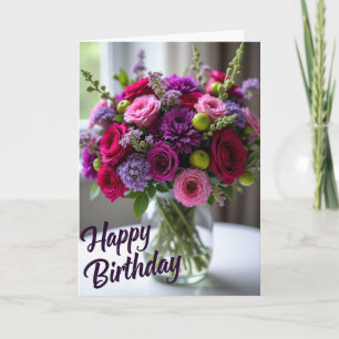Sweet Rose Bouquet Card