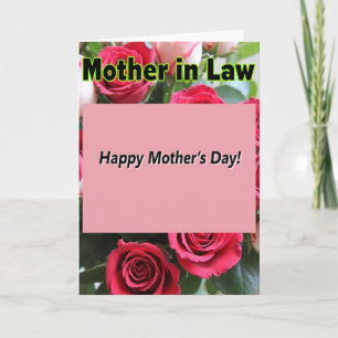 Sweet Rose Bouquet Mothers Card