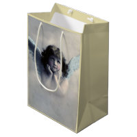 Sweet Rosy Cheeked Vintage Angel in Clouds