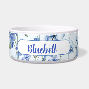Sweet Royal Blue Ditzy Flowers on Pale Blue