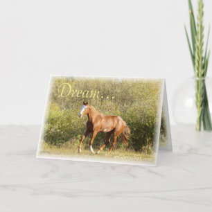 Sweet Running Filly Dream Inspiration Card