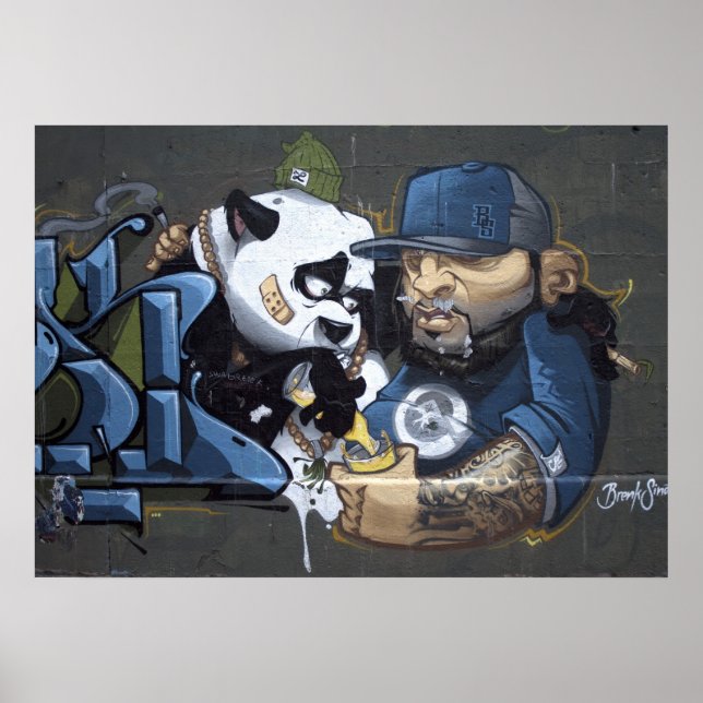 Sweet Sad Panda Found A Buddy Poster (Front)