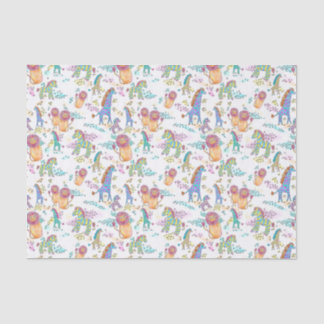 sweet safari cute baby jungle animal tissue paper