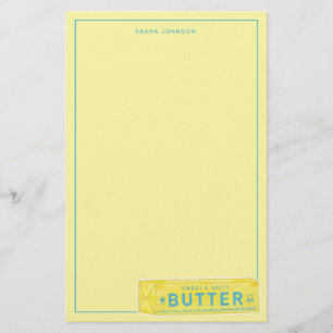 Sweet & Salty Butter Stick Stationery