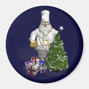 Sweet Santa Claus Chef Magnet