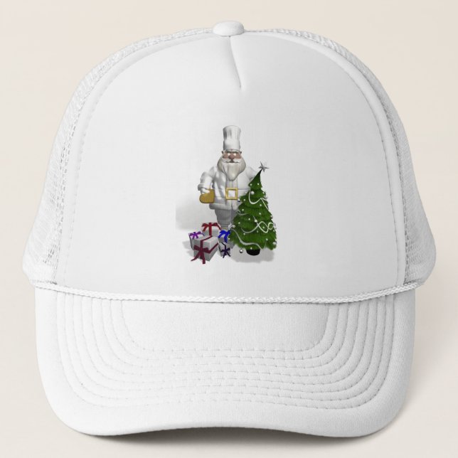 Sweet Santa Claus Chef Trucker Hat (Front)