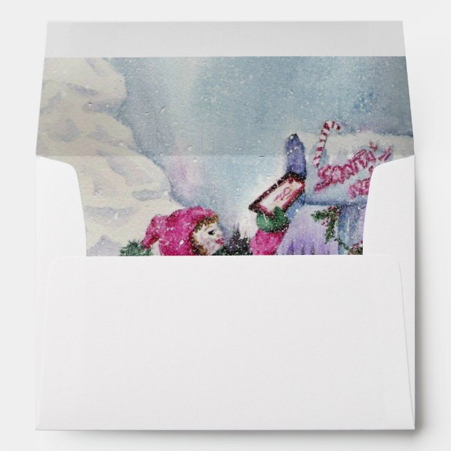 SWEET SANTA CLAUS LETTER PEACEFUL JOY ENVELOPE (Back (Bottom))