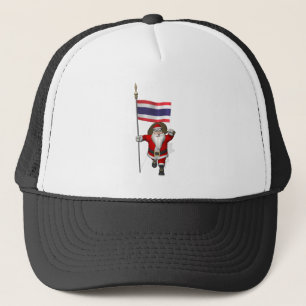 Sweet Santa Claus With Flag Of Thailand Trucker Hat