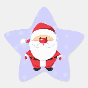 sweet Santa Star Sticker