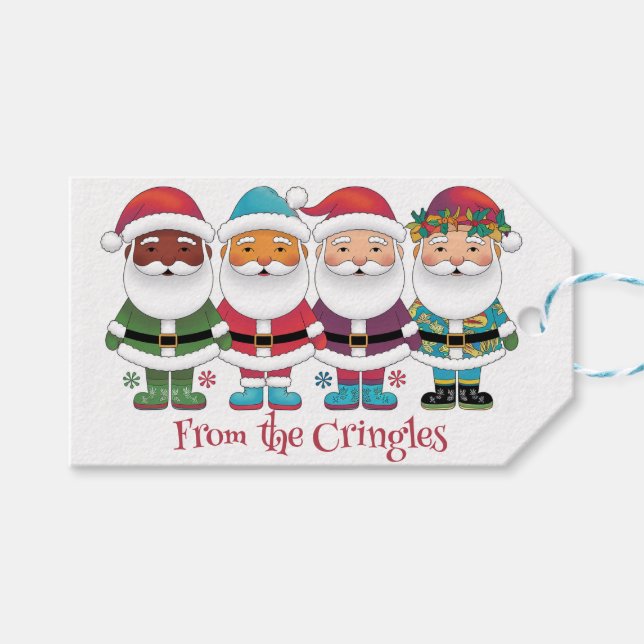 Sweet Santas  Gift Tags (Front (Horizontal))