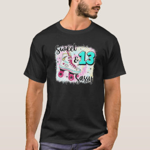 Sweet Sassy And Thirteen Birthday  For Girls Skate T-Shirt
