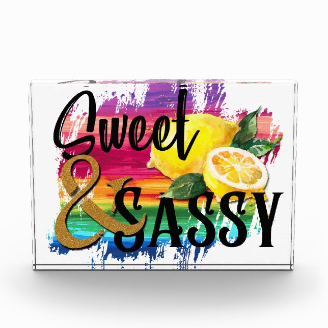 Sweet & Sassy Photo Block (Front)