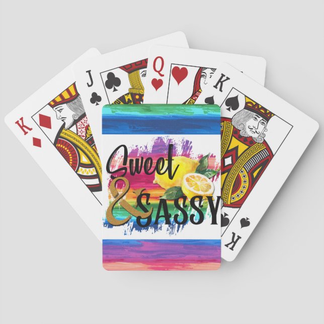Sweet & Sassy Playing Cards (Back)