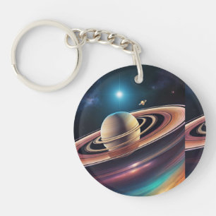 Sweet Saturn Key-chains Key Ring