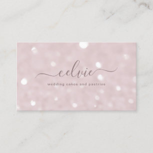 Sweet Savvy Chic Elegant Minimalist Business Card