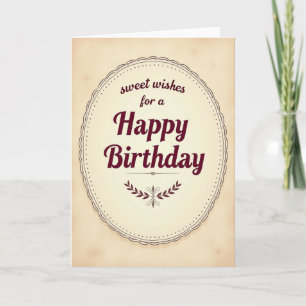 Sweet Scalloped Birthday Card