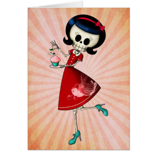 Sweet & Scary Skeleton Girl