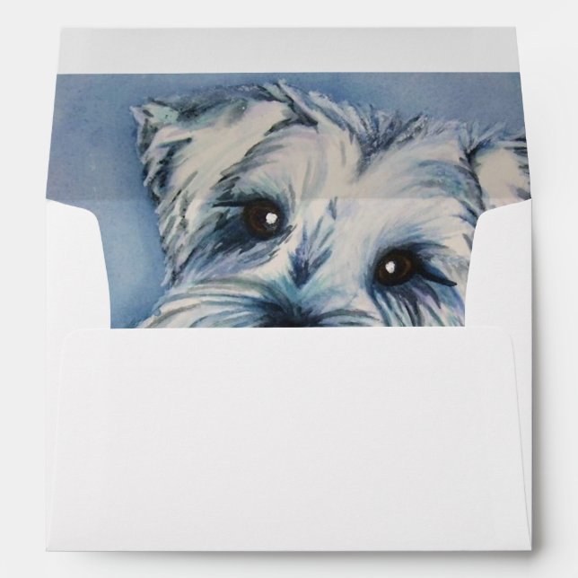 Sweet Schnauzer Puppy Envelope (Back (Bottom))