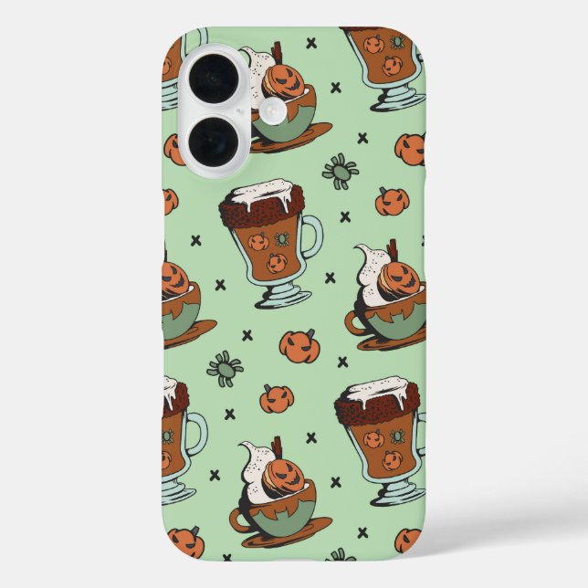 Sweet Scream – Pumpkin Macaron Latte Case-Mate iPhone Case (Back)