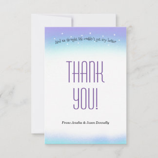 Sweet Sentiment Baby Shower Thank You Card