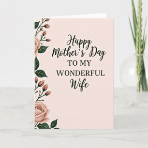 Sweet Serif Mothers Day Card