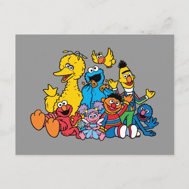 Sweet Sesame Street Pals Postcard (Front)