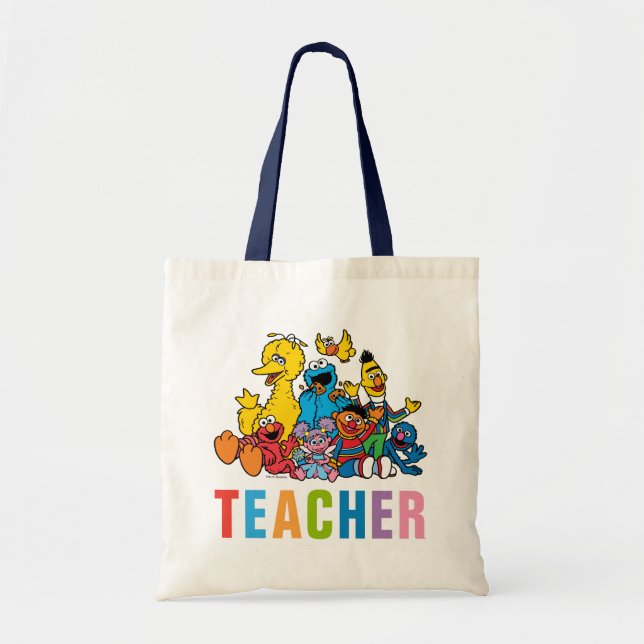 Sweet Sesame Street Pals Teacher Tote Bag (Front)