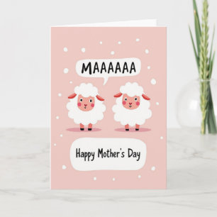 Sweet Sheep Mothers Day Card