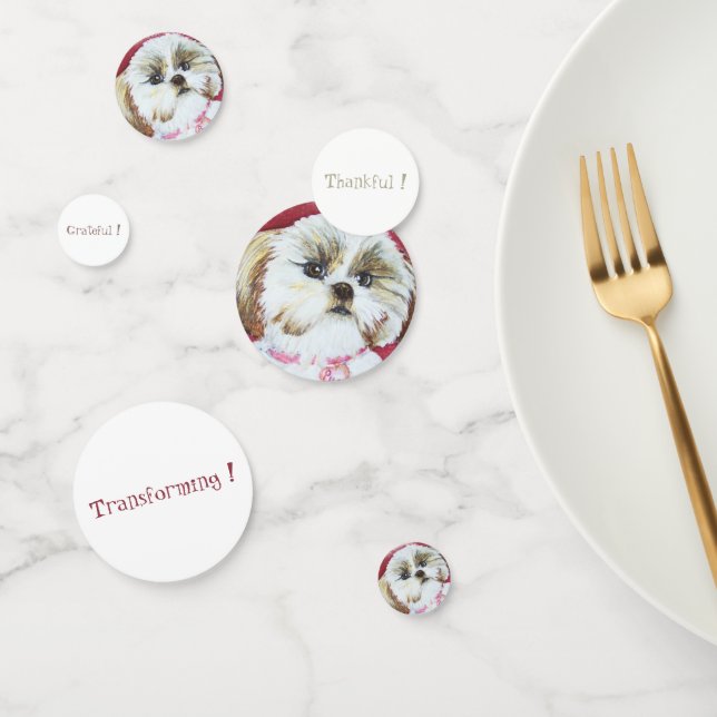 Sweet Shih Tzu Birthday Confetti (Group)