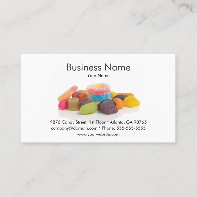 Sweet Shop Business Card Template (Front)